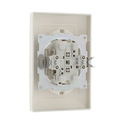 Розетка Luazon Lighting «Антей», 16 А, скрытая, IP20, двухместная, с заземлением, серебристая