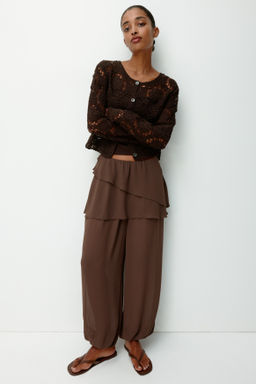 Pantal?n de gasa con falda superpuesta - H&m фото 2