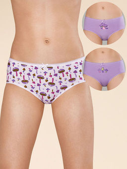 PELICAN, трусы для девочек, Лаванда/молочный/лаванда