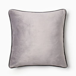 Наволочка декоративная Этель Кант, 45х45, цвет серый, велюр (100% пэ)