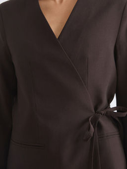 Kruvaze Yaka Kad?n Blazer Ceket