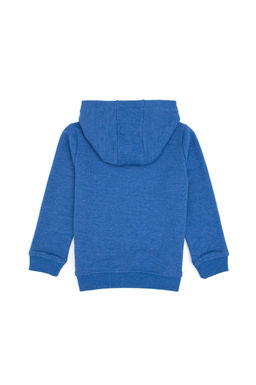 Erkek _ocuk Koyu Mavi Melanj Kap__onlu Basic Sweatshirt - U.s. polo assn фото 2