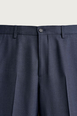 PANTAL?N REGULAR FIT TRAJE CUADROS / Marino oscuro - Zara фото 7