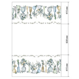 Скатерть Этель Flower mood, 146?220 см, 100% хлопок, репс 210 г/м?