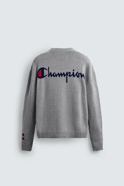 CHAMPION ® X ZARA STRIPED PATCH SWEATER  фото 9