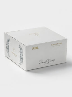 Чайная пара WY Emerald Essence, фарфор, 220 мл, белая