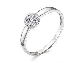 Кольцо из серебра куб.циркон., В10-1527