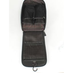 Сумка/Нессер дорож натуральная кожа Croco-722, 1отд, 6 карм, черный флотер (40) 249923