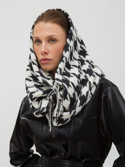 В составе шерсть. Большой теплый двусторонний палантин - Tantino фото 5