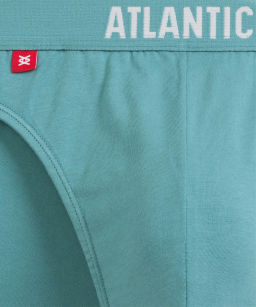 ATLANTIC 3MP-094 Трусы спорт Solid - набор 3 шт. голубой + темно-голубой + светло-зеленый  фото 6