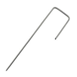 Скоба Г-обр. 16х4см d3мм оцинк. для крепления укр.материалов (20шт.)