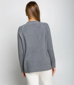 Джемпер #КТ8210, серый