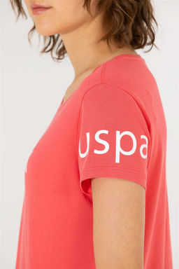 U. S. Polo Assn Женская розовая футболка с круглым вырезом - U.s. polo assn фото 14