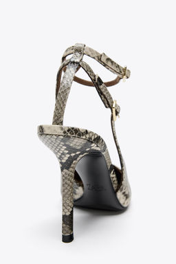 ANIMAL PRINT SLINGBACK HEELED SHOES - Zara фото 4