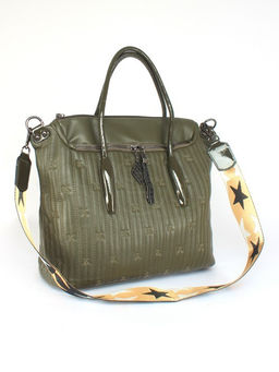 Сумка женская искусственная кожа Vevers-L 660 F 567-705, 1отд+карм/перег, плечевой ремень, зеленый SALE 258458 - Adelia фото 6