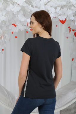 Футболка женская, цвет серый