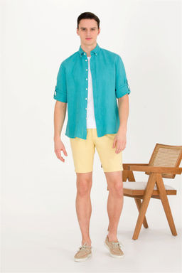 U. S. Polo Assn Мужские желтые тканые шорты - U.s. polo assn фото 10