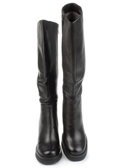 02-B6233-6051-3BM-1 BLACK Сапоги зимние женские (натуральная кожа, натуральный мех) - Фабричный китай фото 9