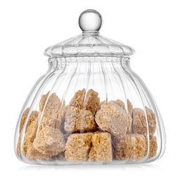 Сахарница с крышкой Walmer Wave, 0.4 л, цвет прозрачный