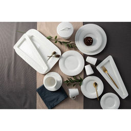 Блюдо для подачи Magistro Crotone, 33.4×15.8×2.5 см, фарфор, белое
