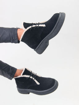 Ботинки EDART 308.агата bl. черный замша/шерсть - Ed'art фото 11