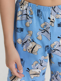 Комплект домашний для мальчиков голубой с принтом - Mark formelle фото 7