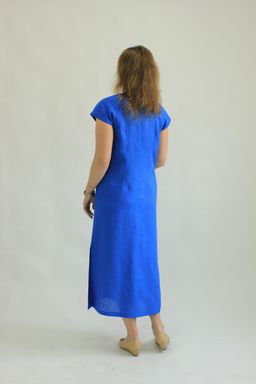 100% ЛЁН Платье С ДЕКОРАТИВНОЙ ОТСТРОЧКОЙ