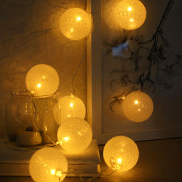 Гирлянда светодиодная 2 м 10 LED 1 режим / GN9 /уп 60/шар 20 см - Галеонтрейд фото 3