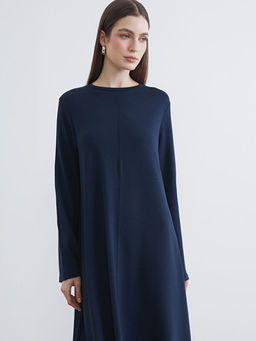 Bisiklet Yaka A Kesim Elbise