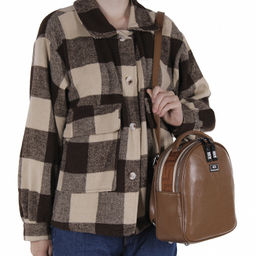 Рюкзак 9158CD coffee Alex&Mia