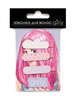 Заколка для волос GIRLY "Pink nude", pink