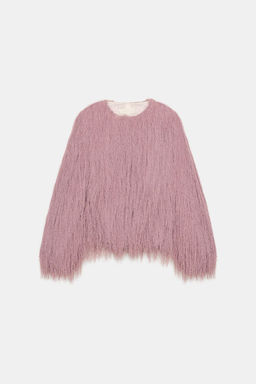 FRINGED BOMBER JACKET - Zara фото 7