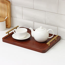 Подносы с ручками Magistro Garona, набор 3 шт., бамбук фото 8