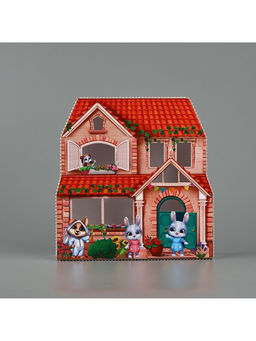 Коробка подарочная «Весёлые зверята», 17×17×5 см