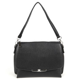 Женская сумка через плечо с тремя отделениями из эко кожи 8854 Блек - Cidirro фото 2