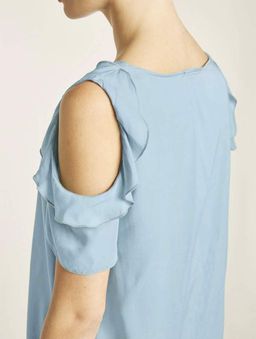 Блузка, голубые - Linea tesini фото 5