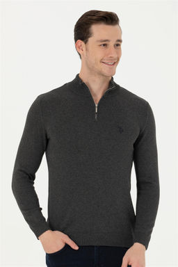 Мужской свитер антрацитового меланжа - U.s. polo assn фото 10