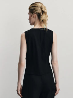 Льняной жилет / Zarina  фото 5