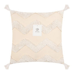 Наволочка декоративная Этель Бохо, 45х45 см, цвет молочный, 100% хлопок  фото 5