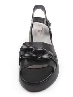 08-XL693-1 BLACK Босоножки женские (натуральная кожа)