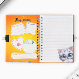 Блокнот на замочке Хорошего котика должно быть много, 50 листов. - Artfox фото 4