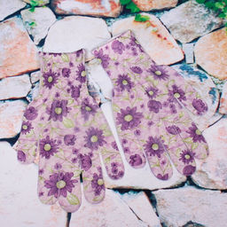 Цена за 5 шт. Перчатки нейлоновые "Лайт-Маргаритки" 8 р-р б/блистера