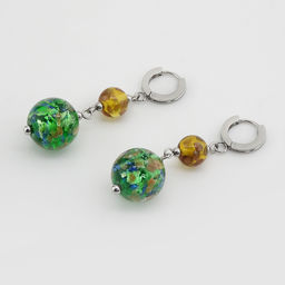 Серьги из муранского стекла MAGIC FOREST LS2059 - Vloes фото 3