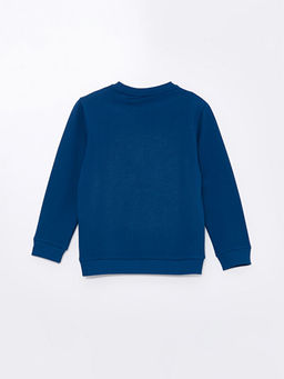 Bisiklet Yaka Minecraft Bask?l? Erkek ?ocuk Sweatshirt - Waikiki фото 3