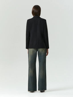 Однобортный жакет приталенного кроя, ML679/baykal - Emka фото 5