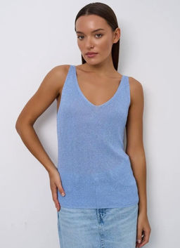 K11179 Топ ГОЛУБОЙ - Brend фото 2
