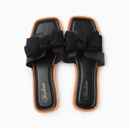 Тапочки женские с открытым носом LoveLife, размер 36-37, чёрные