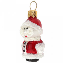 Елочная игрушка фигурка стеклянная Санта мини h6см, ручная художественная роспись, подарочная упаковка (Россия) - Домашняя мода фото 2