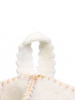 Шапка для бани и сауны Звезда, полушерсть