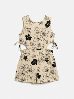 ACOOLA / Полукомбинезон для девочек Franz бежевый принт  фото 2